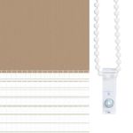 Casa si Gradina - Textile si covoare - Rulouri si jaluzele - Jaluzea tip zebra 140x200 cm latime tesatura 135,9 cm poliester, sand brown - Infinity.ro