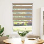 Casa si Gradina - Textile si covoare - Rulouri si jaluzele - Jaluzea tip zebra 80x100 cm latime tesatura 75,9 cm poliester, sand brown - Infinity.ro