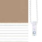 Casa si Gradina - Textile si covoare - Rulouri si jaluzele - Jaluzea tip zebra 80x100 cm latime tesatura 75,9 cm poliester, sand brown - Infinity.ro