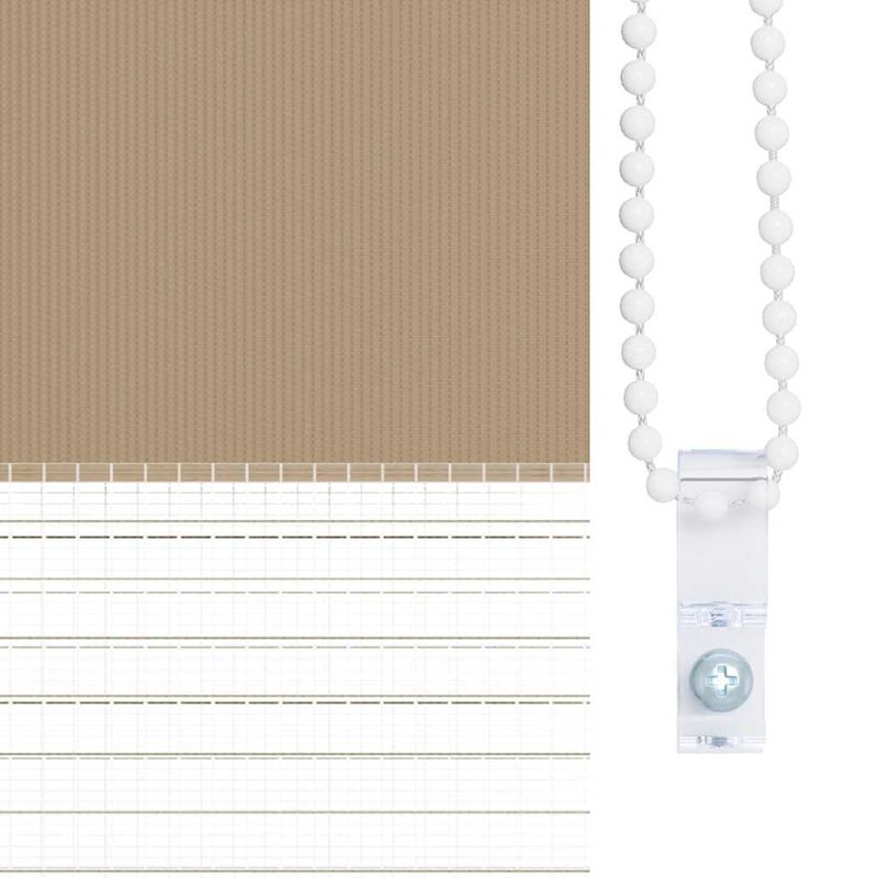 Casa si Gradina - Textile si covoare - Rulouri si jaluzele - Jaluzea tip zebra 80x100 cm latime tesatura 75,9 cm poliester, sand brown - Infinity.ro