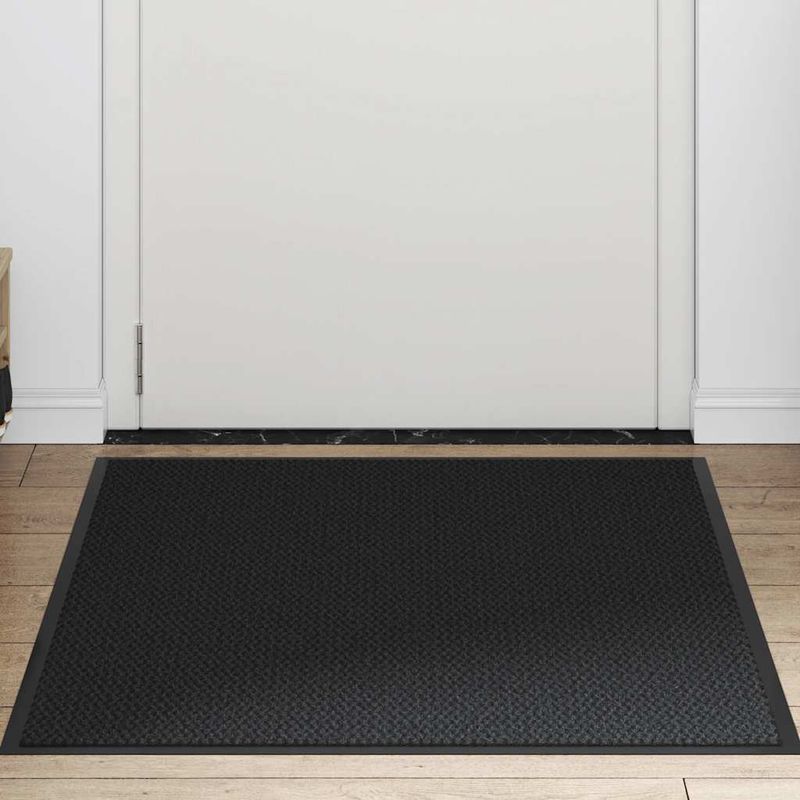 Casa si Gradina - Textile si covoare - Covoare - Covorase intrare - Pres negru 90x120 cm - Infinity.ro