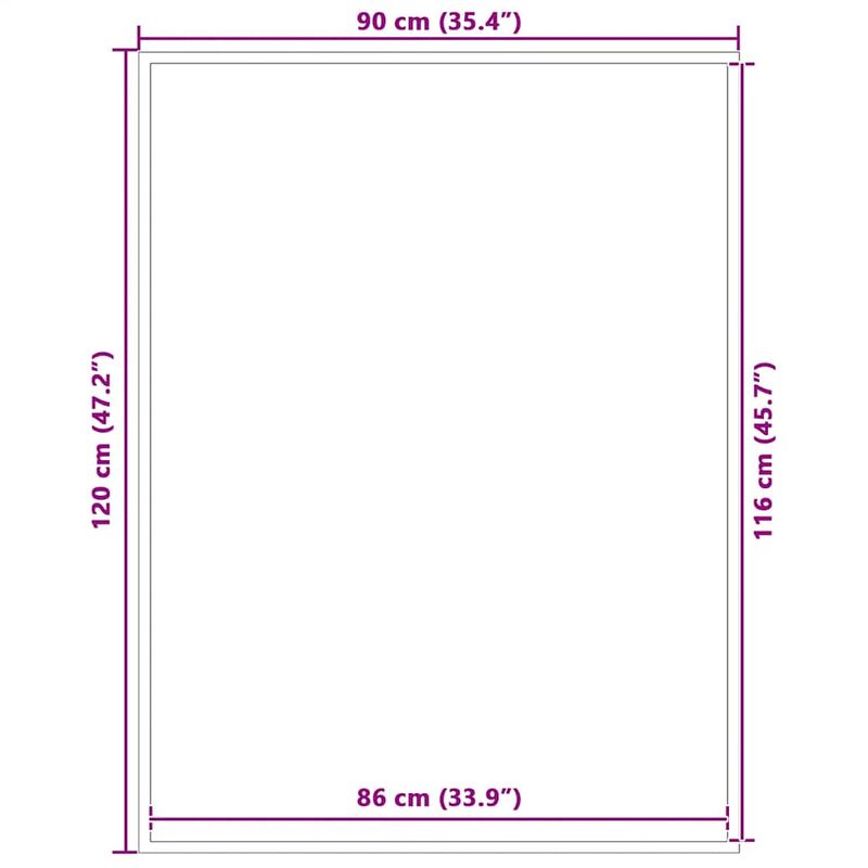 Casa si Gradina - Textile si covoare - Covoare - Covorase intrare - Pres negru 90x120 cm - Infinity.ro