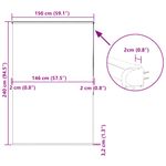 Casa si Gradina - Textile si covoare - Rulouri si jaluzele - Jaluza cu role de dus cu caseta 150x240cm latime material 146cm, scoică - Infinity.ro