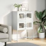Casa si Gradina - Mobilier - Comode si corpuri - Corpuri bucatarie - Dulap inalt, alb, 68x39x107 cm, otel - Infinity.ro