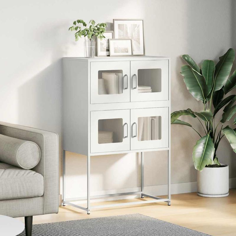Casa si Gradina - Mobilier - Comode si corpuri - Corpuri bucatarie - Dulap inalt, alb, 68x39x107 cm, otel - Infinity.ro