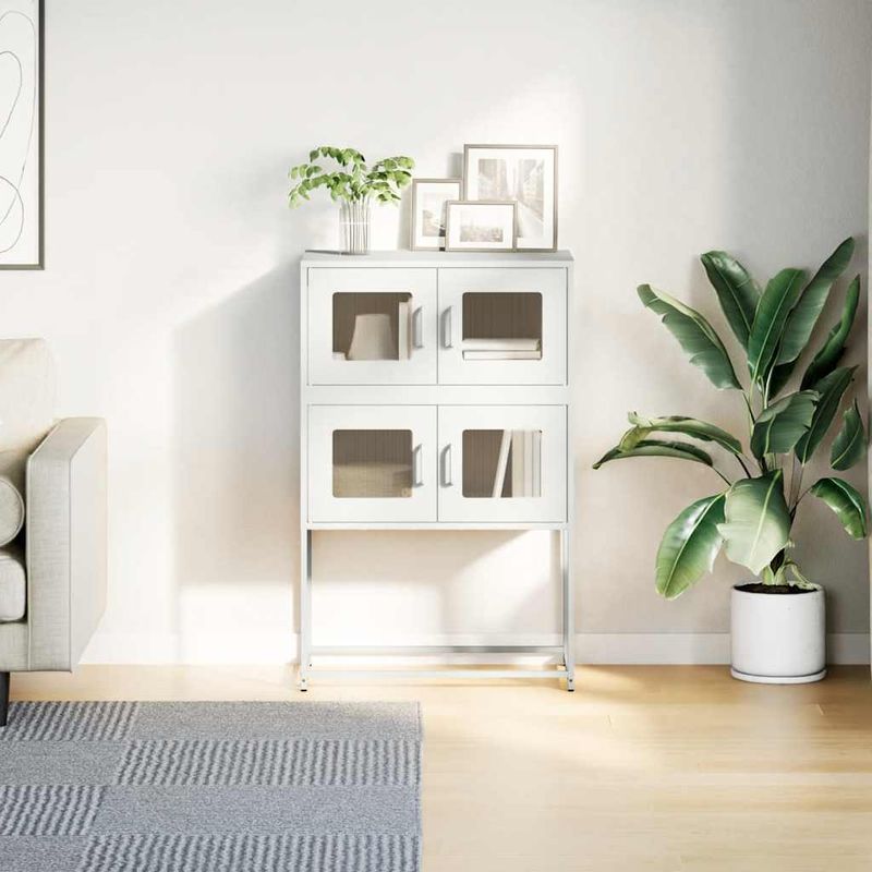 Casa si Gradina - Mobilier - Comode si corpuri - Corpuri bucatarie - Dulap inalt, alb, 68x39x107 cm, otel - Infinity.ro
