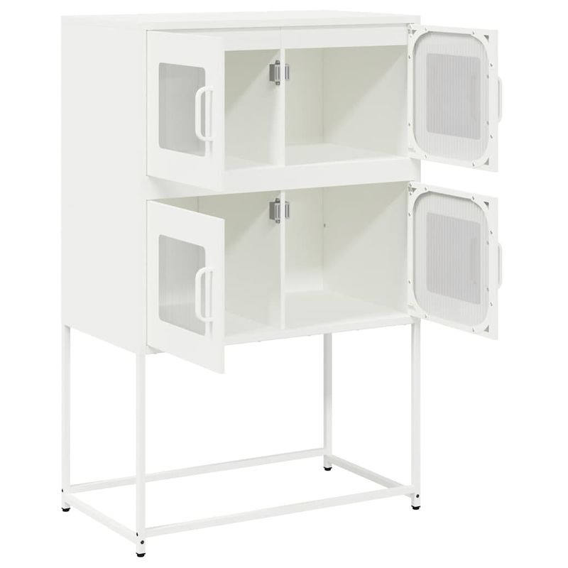 Casa si Gradina - Mobilier - Comode si corpuri - Corpuri bucatarie - Dulap inalt, alb, 68x39x107 cm, otel - Infinity.ro