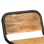 Casa si Gradina - Mobilier - Scaune si fotolii - Scaune - Scaune de bar 2 buc 46x35,5x80 cm Lemn masiv Mango brut - Infinity.ro