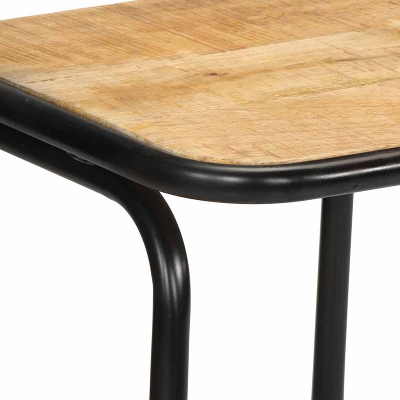 Casa si Gradina - Mobilier - Scaune si fotolii - Scaune - Scaune de bar 2 buc 46x35,5x80 cm Lemn masiv Mango brut - Infinity.ro