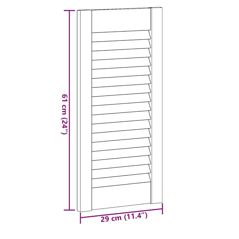 Casa si Gradina - Mobilier - Dulapuri si sifoniere - Dulapuri - Usi de dulap design lambriu 2 buc. 61,5x29,5 cm lemn masiv pin - Infinity.ro