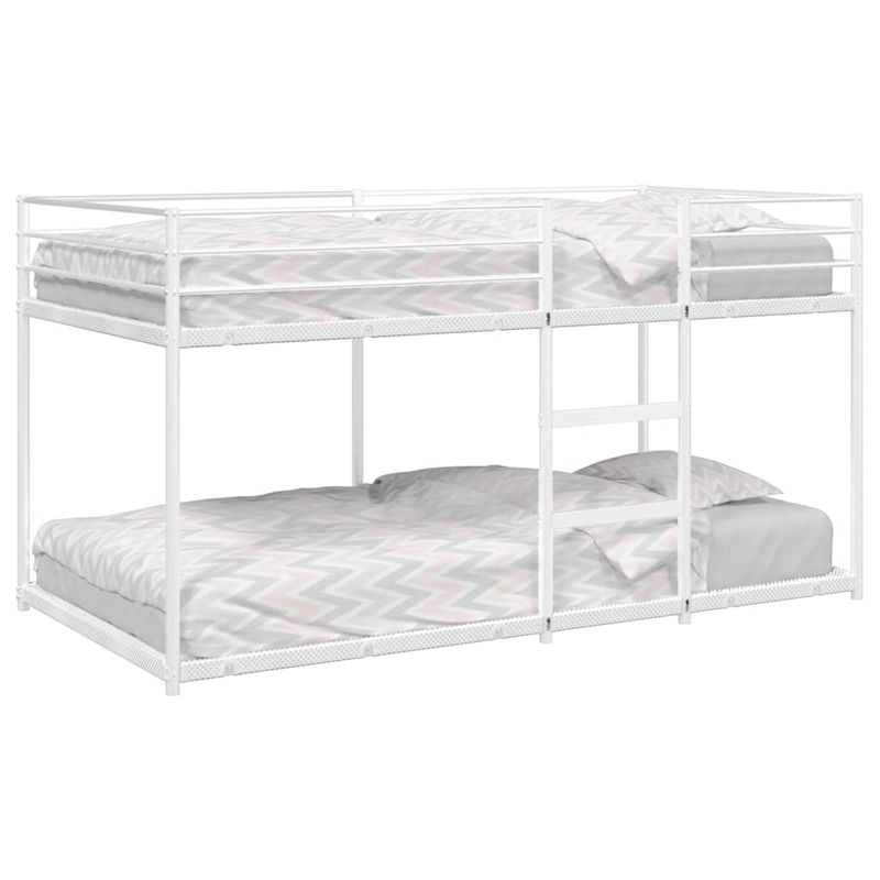 Casa si Gradina - Mobilier - Paturi si accesorii - Paturi - Pat supraetajat fara saltea alb 75x190 cm otel - Infinity.ro