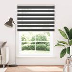 Casa si Gradina - Textile si covoare - Rulouri si jaluzele - Jaluzea tip zebra neagra latime tesatura 155,9 cm poliester, mărime 160x200 cm - Infinity.ro