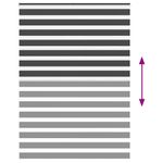 Casa si Gradina - Textile si covoare - Rulouri si jaluzele - Jaluzea tip zebra neagra latime tesatura 155,9 cm poliester, mărime 160x200 cm - Infinity.ro