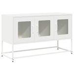 Casa si Gradina - Mobilier - Comode si corpuri - Comode - Dulap TV, alb, 100,5x39x60,5 cm, otel laminat la rece - Infinity.ro