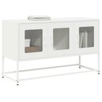 Casa si Gradina - Mobilier - Comode si corpuri - Comode - Dulap TV, alb, 100,5x39x60,5 cm, otel laminat la rece - Infinity.ro