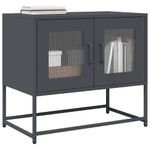 Casa si Gradina - Mobilier - Comode si corpuri - Comode - Dulap TV, antracit, 68x39x60,5 cm, otel laminat la rece - Infinity.ro