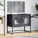 Casa si Gradina - Mobilier - Comode si corpuri - Comode - Dulap TV, antracit, 68x39x60,5 cm, otel laminat la rece - Infinity.ro