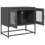 Casa si Gradina - Mobilier - Comode si corpuri - Comode - Dulap TV, antracit, 68x39x60,5 cm, otel laminat la rece - Infinity.ro
