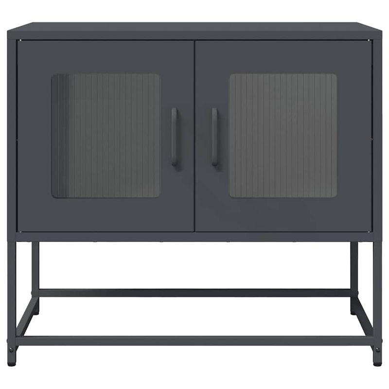 Casa si Gradina - Mobilier - Comode si corpuri - Comode - Dulap TV, antracit, 68x39x60,5 cm, otel laminat la rece - Infinity.ro