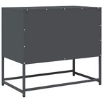 Casa si Gradina - Mobilier - Comode si corpuri - Comode - Dulap TV, antracit, 68x39x60,5 cm, otel laminat la rece - Infinity.ro