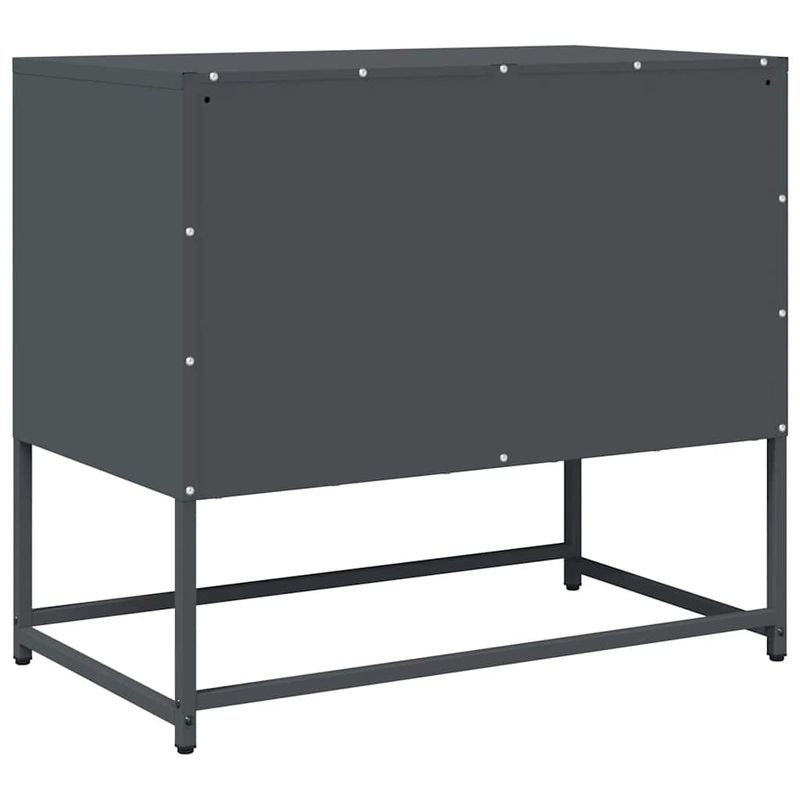 Casa si Gradina - Mobilier - Comode si corpuri - Comode - Dulap TV, antracit, 68x39x60,5 cm, otel laminat la rece - Infinity.ro