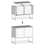Casa si Gradina - Mobilier - Comode si corpuri - Comode - Dulap TV, antracit, 68x39x60,5 cm, otel laminat la rece - Infinity.ro