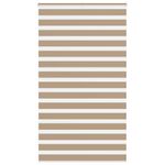 Casa si Gradina - Textile si covoare - Rulouri si jaluzele - Jaluzea tip zebra 135x200 cm latime tesatura 130,9 cm poliester, sand brown - Infinity.ro