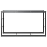 Casa si Gradina - Termice - Sobe, Seminee si accesorii - Accesorii seminee si sobe - Rastel pentru lemne de foc, negru,110x30x61 cm, otel - Infinity.ro
