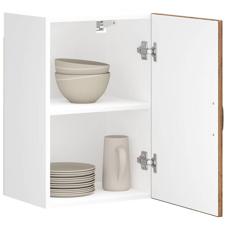Casa si Gradina - Mobilier - Comode si corpuri - Corpuri bucatarie - Dulap de bucatarie "Lucca" Lemn vechi, lemn prelucrat, model 1x dulap de perete (1 ușă), mărime 40x31x60 cm - Infinity.ro