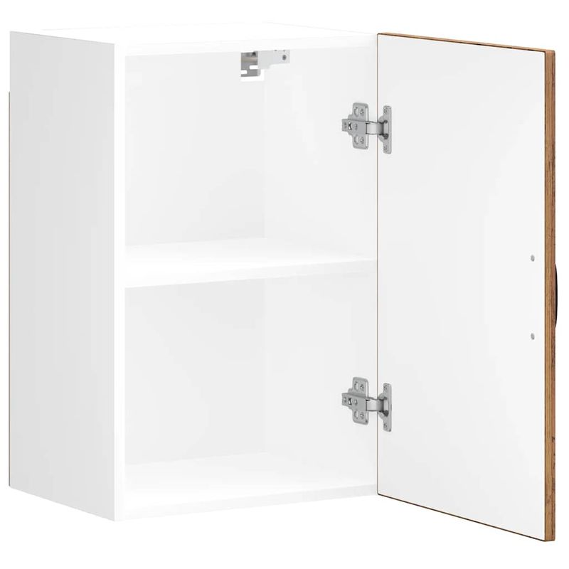 Casa si Gradina - Mobilier - Comode si corpuri - Corpuri bucatarie - Dulap de bucatarie "Lucca" Lemn vechi, lemn prelucrat, model 1x dulap de perete (1 ușă), mărime 40x31x60 cm - Infinity.ro