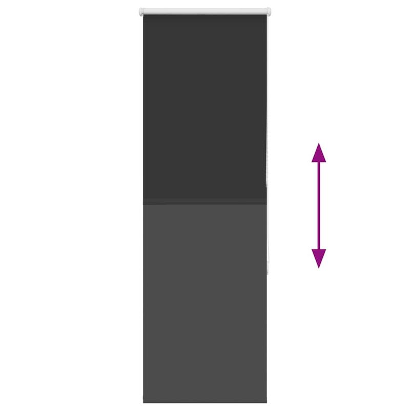 Casa si Gradina - Textile si covoare - Rulouri si jaluzele - Jaluza cu role opace negru 40x175 cm latime material 35,7 cm - Infinity.ro