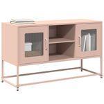 Casa si Gradina - Mobilier - Comode si corpuri - Comode - Dulap TV, roz, 100,5x39x60,5 cm, otel - Infinity.ro
