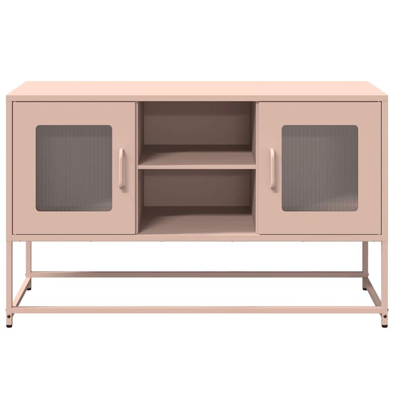 Casa si Gradina - Mobilier - Comode si corpuri - Comode - Dulap TV, roz, 100,5x39x60,5 cm, otel - Infinity.ro