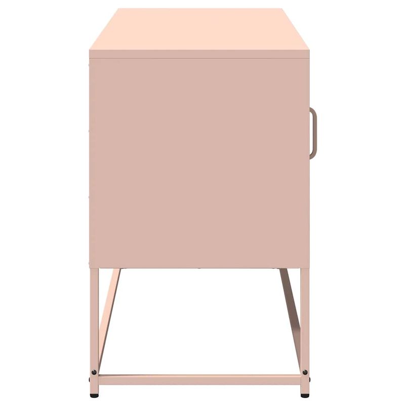 Casa si Gradina - Mobilier - Comode si corpuri - Comode - Dulap TV, roz, 100,5x39x60,5 cm, otel - Infinity.ro