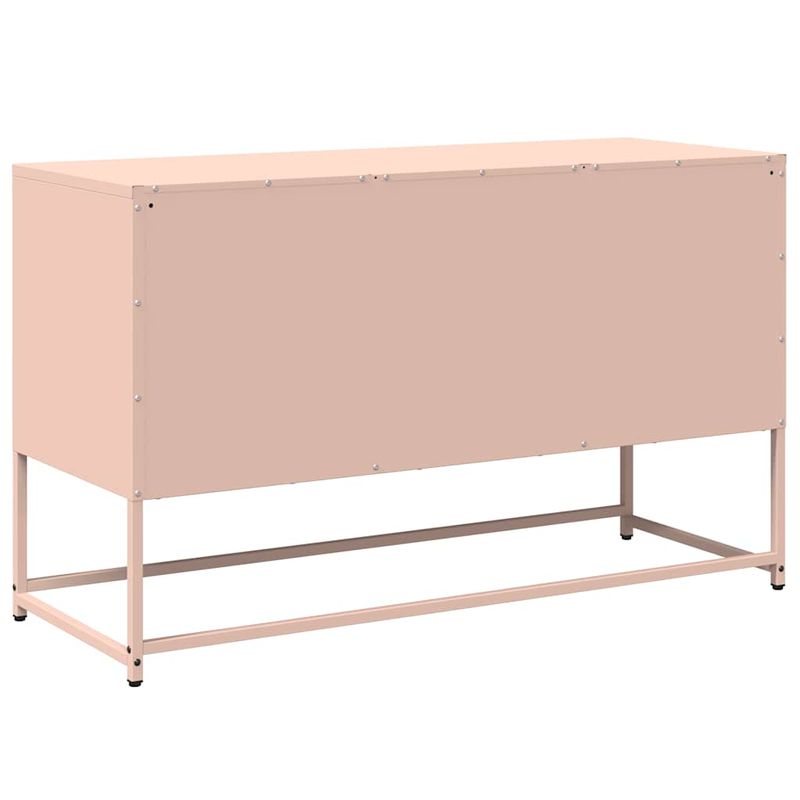 Casa si Gradina - Mobilier - Comode si corpuri - Comode - Dulap TV, roz, 100,5x39x60,5 cm, otel - Infinity.ro