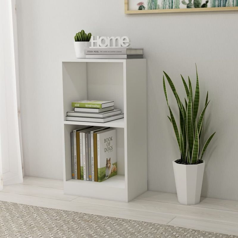 Casa si Gradina - Mobilier - Biblioteci si rafturi - Biblioteci - Biblioteca, alb, 40x24x75 cm, lemn prelucrat - Infinity.ro