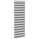 Casa si Gradina - Textile si covoare - Rulouri si jaluzele - Jaluzea tip zebra gri inchis latime tesatura 80,9 cm poliester, mărime 85x200 cm - Infinity.ro
