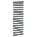 Casa si Gradina - Textile si covoare - Rulouri si jaluzele - Jaluzea tip zebra gri inchis latime tesatura 80,9 cm poliester, mărime 85x200 cm - Infinity.ro