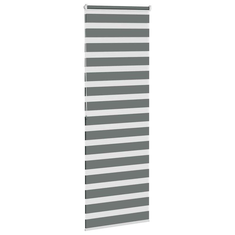 Casa si Gradina - Textile si covoare - Rulouri si jaluzele - Jaluzea tip zebra gri inchis latime tesatura 80,9 cm poliester, mărime 85x200 cm - Infinity.ro