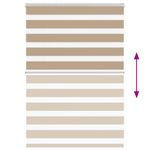 Casa si Gradina - Textile si covoare - Rulouri si jaluzele - Jaluzea tip zebra 100x100 cm latime tesatura 95,9 cm poliester, sand brown - Infinity.ro