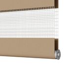 Casa si Gradina - Textile si covoare - Rulouri si jaluzele - Jaluzea tip zebra 100x100 cm latime tesatura 95,9 cm poliester, sand brown - Infinity.ro