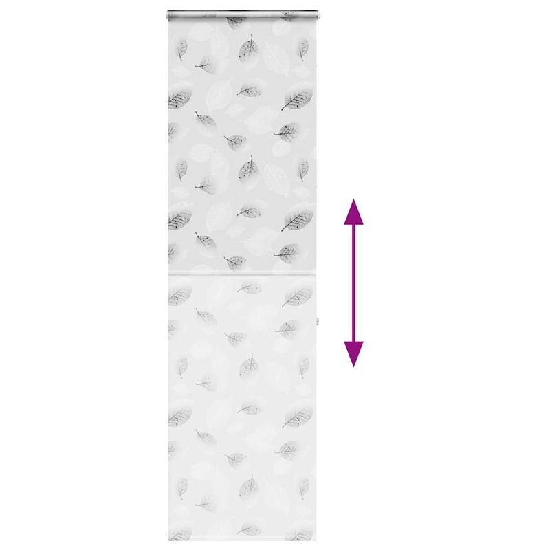 Casa si Gradina - Textile si covoare - Rulouri si jaluzele - Jaluza cu role de dus cu caseta 80x240 cm latime material 76 cm, frunze - Infinity.ro