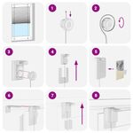 Casa si Gradina - Textile si covoare - Rulouri si jaluzele - Jaluza plisata Albastru 45x200 cm Latime tesatura 44,4 cm - Infinity.ro