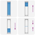 Casa si Gradina - Textile si covoare - Rulouri si jaluzele - Jaluza plisata Albastru 45x200 cm Latime tesatura 44,4 cm - Infinity.ro