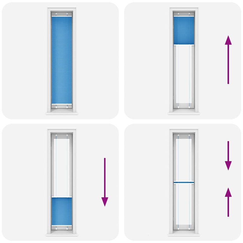 Casa si Gradina - Textile si covoare - Rulouri si jaluzele - Jaluza plisata Albastru 45x200 cm Latime tesatura 44,4 cm - Infinity.ro