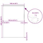 Casa si Gradina - Textile si covoare - Rulouri si jaluzele - Jaluza cu role de dus cu caseta 160x240cm latime material 156cm, cercuri - Infinity.ro