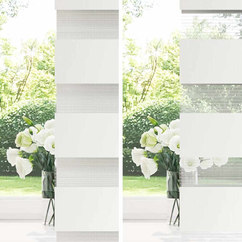 Casa si Gradina - Textile si covoare - Rulouri si jaluzele - Jaluzea tip zebra 135x150 cm latime tesatura 130,9 cm poliester, sand brown - Infinity.ro