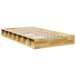 Casa si Gradina - Mobilier - Paturi si accesorii - Paturi - Cadru de pat fara saltea 100x200 cm din lemn masiv de stejar - Infinity.ro