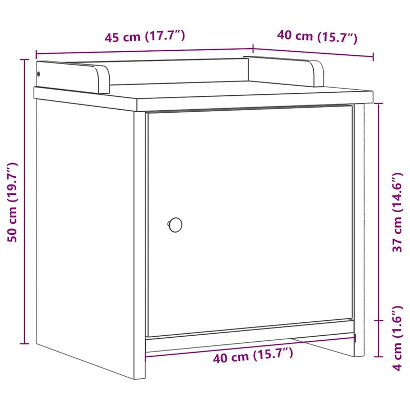 Casa si Gradina - Mobilier - Organizare si depozitare - Bancute - Banca pentru hol „SANDNES” 45 x 40 x 50 cm, din lemn masiv de pin - Infinity.ro