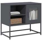 Casa si Gradina - Mobilier - Comode si corpuri - Comode - Dulap TV, antracit, 68x39x60,5 cm, otel - Infinity.ro